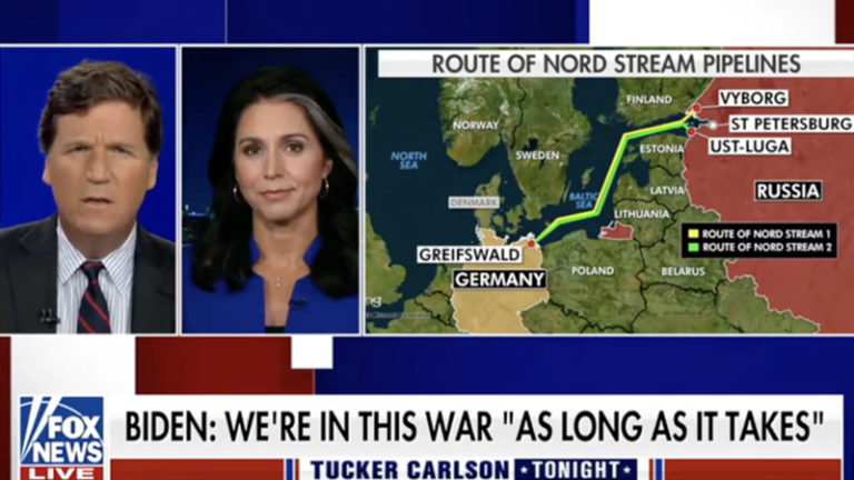 Tulsi Gabbard Explains Why US Threw Ukraine Under the Bus by Blaming Kiev for Nord Stream Blasts