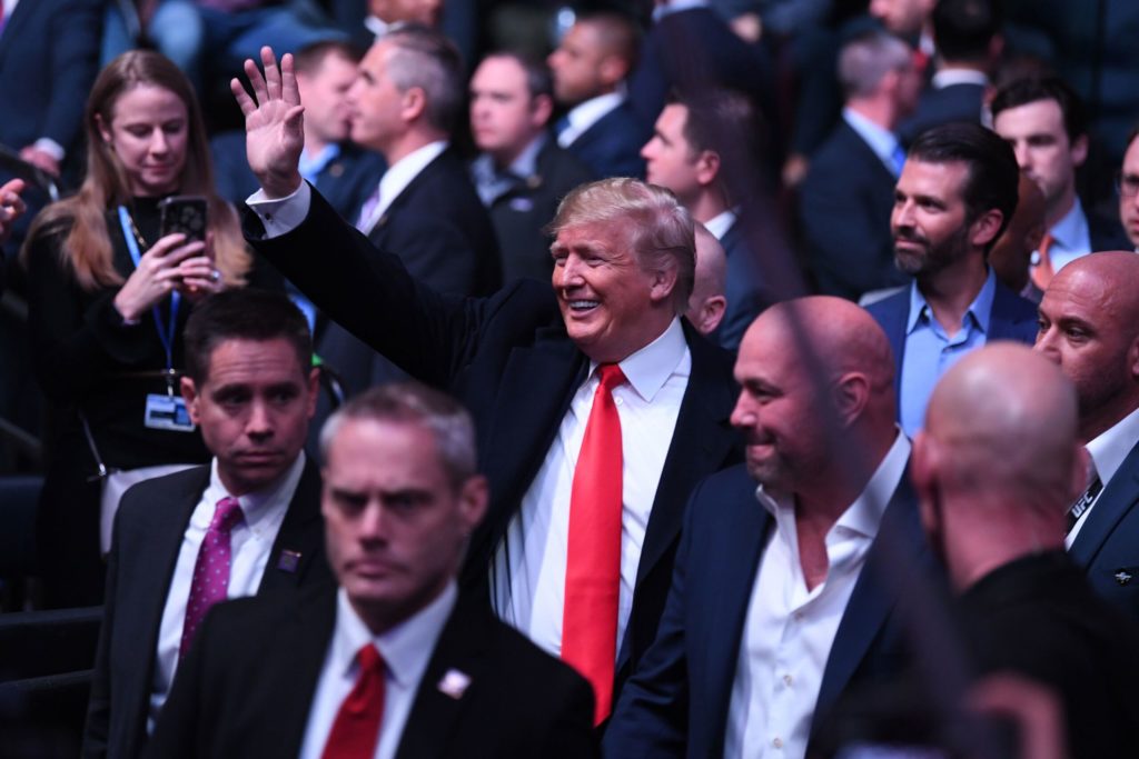 UFC Crowd ERUPTS When Trump Stands Up