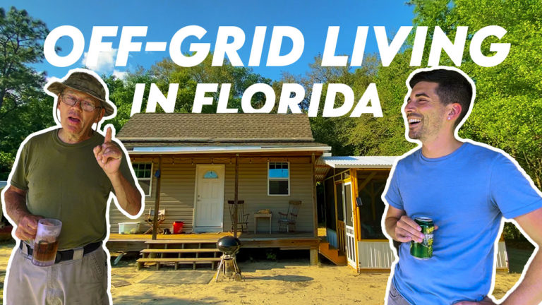 Off-Grid Self-Sufficient Cabin Tour in Northern Florida