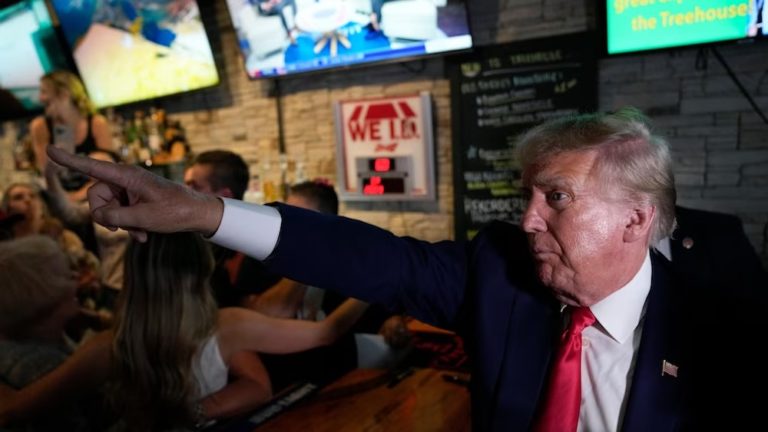 All Hell Breaks Loose When Trump Walks Into Iowa Bar - Trump Knows