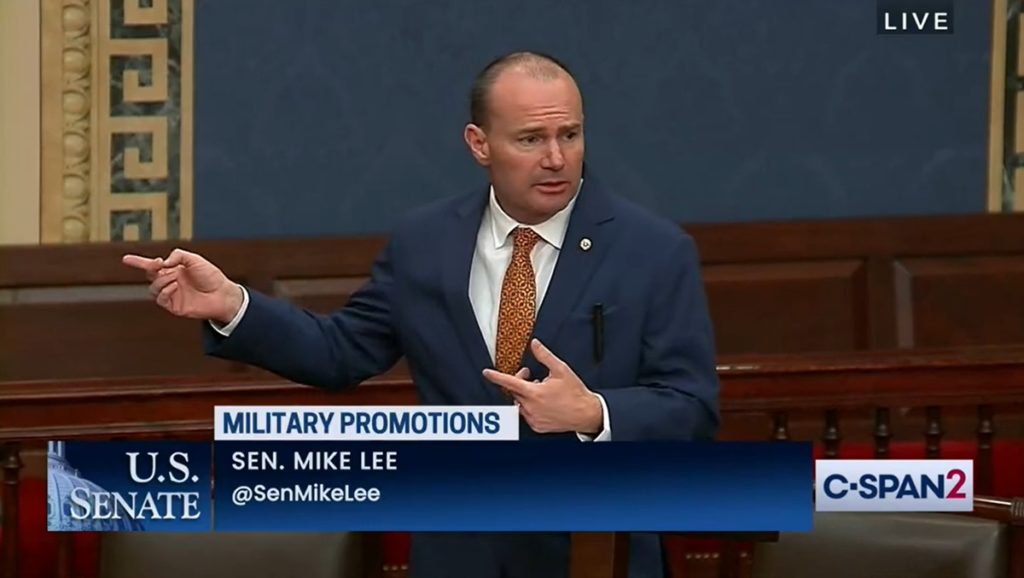 Mike Lee Blasts GOP Colleagues Protesting Tuberville Hold