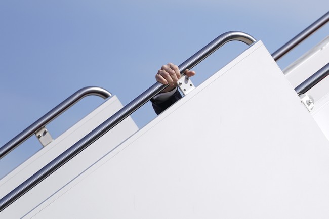 Biden Nearly Wipes Out on Air Force One Stairs Again