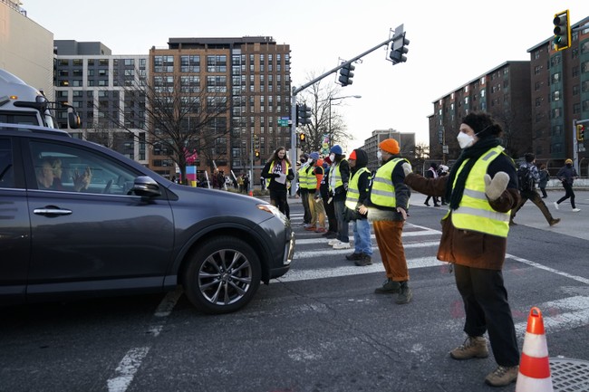 Pro-Palestinian Mob Harasses Biden Supporters at New York Fundraiser