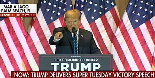 Trump romps: 'They call it Super Tuesday for a reason'