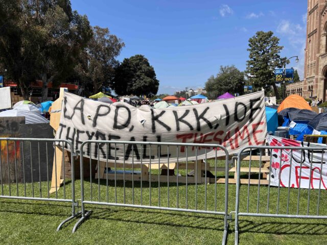 WATCH: Activists Assault Breitbart News Journalist at UCLA 'Palestine Solidarity Encampment'