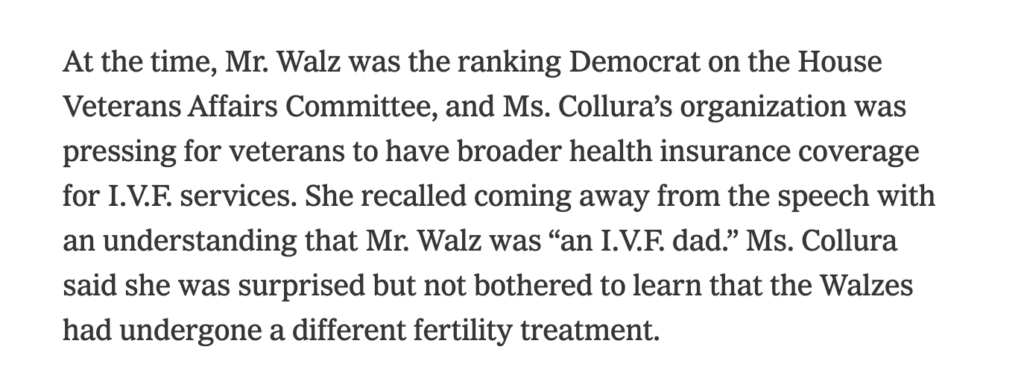 Tim Walz Lied About IVF For Years To Attack Pro-Lifers