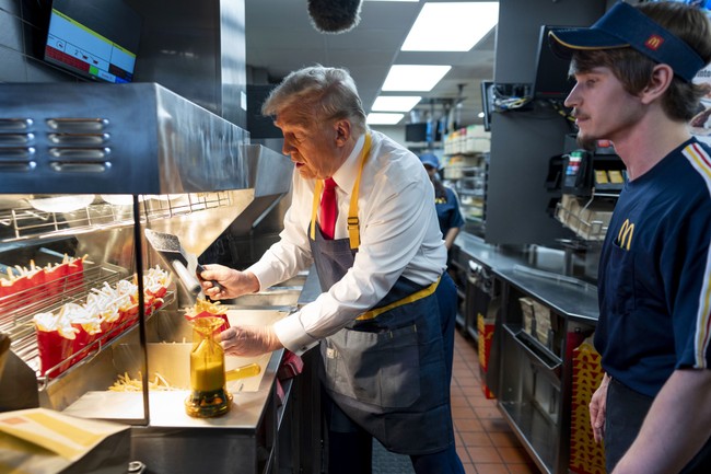 Trump Trolls Kamala With Epic Visit to McDonald’s