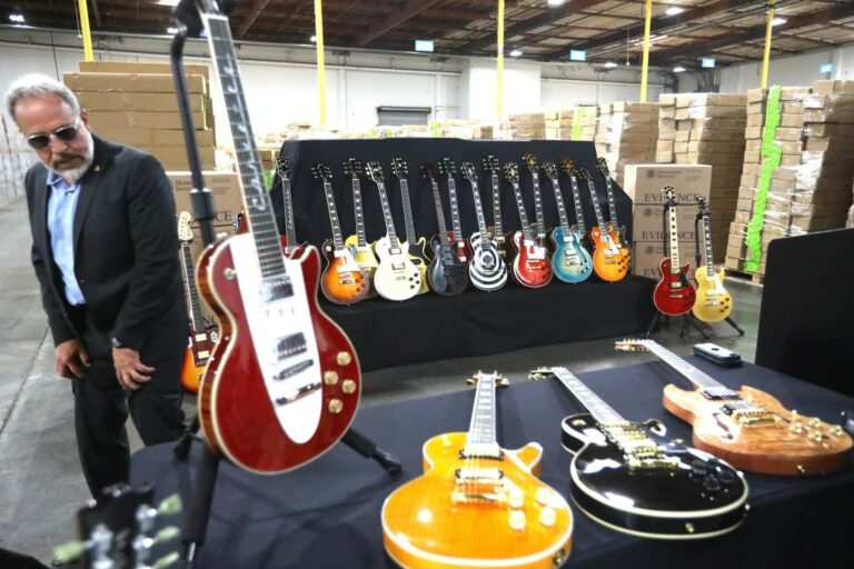 Record 3,000 fake Gibson electric guitars seized through LA, Long Beach ports, feds say