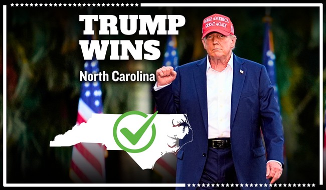 Trump Wins N. Carolina