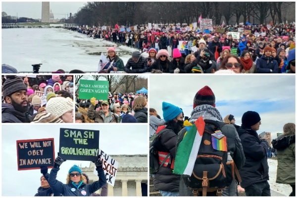 PHOTOS: Conglomeration of Anti-Trump Leftists March on Washington Mall Ahead of Inauguration