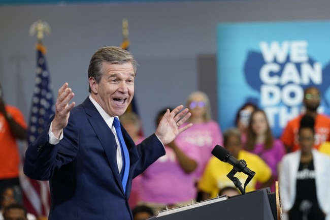 LOL: Roy Cooper Runs in a Panic From a Question About Trans Athletes