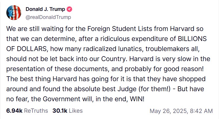 SCOTUS Previously Overruled Judge In Trump Harvard Case