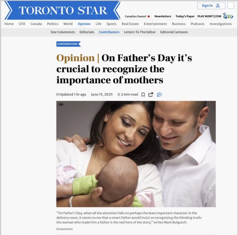 Canadian MSM Disses Dads on Father's Day